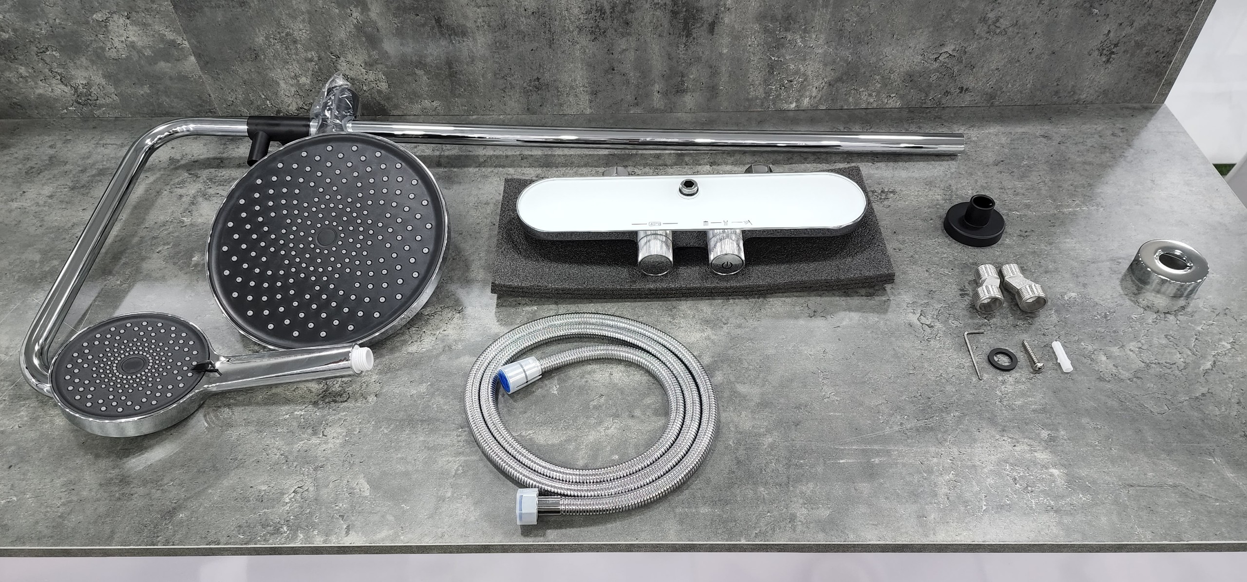 BỘ SEN CÂY ĐỒNG CAO CẤP MẶT KÍNH NT01T